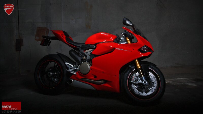 Red Sport Motorcycle — Dramatic, Photograph, Concrete Wall