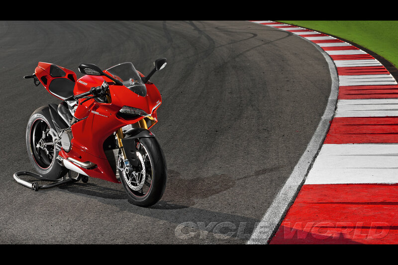 Red Sport Motorcycle — Dramatic, Photograph