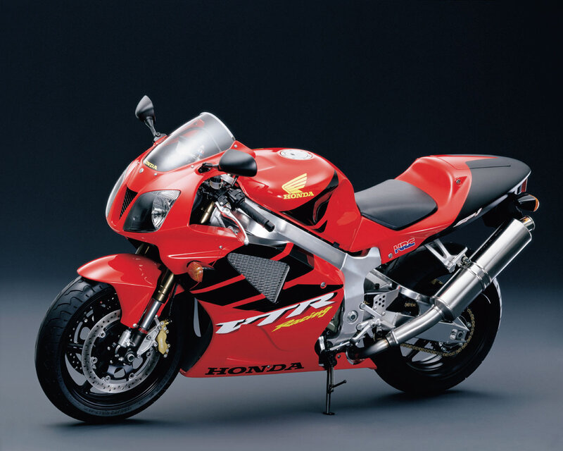 Red Sport Motorcycle — Dramatic