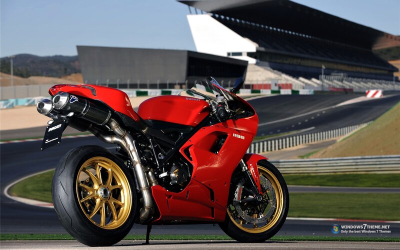 Red Sport Motorcycle — Dynamic