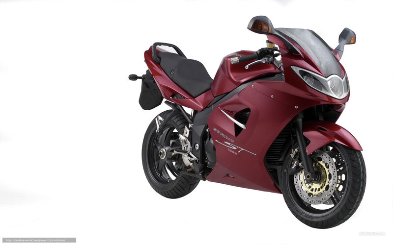 Red Sport Motorcycle — Maroon