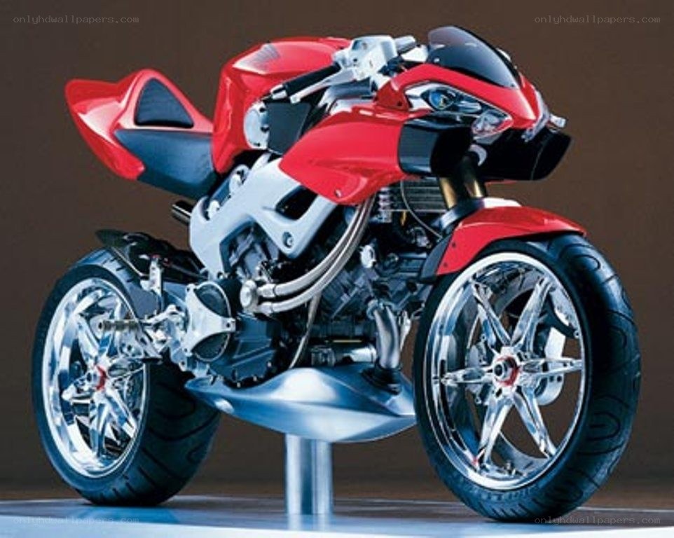 red sport motorcycle model