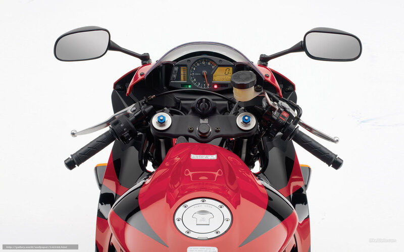 Red Sport Motorcycle — Neutral, Photograph, Dashboard