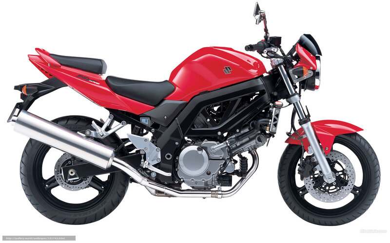 Red Sport Motorcycle — Neutral, Photograph, Exhaust Pipe, Disc Brakes