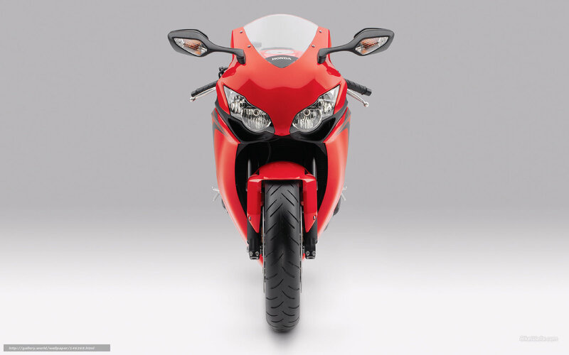 Red Sport Motorcycle — Neutral, Photograph, Handlebars