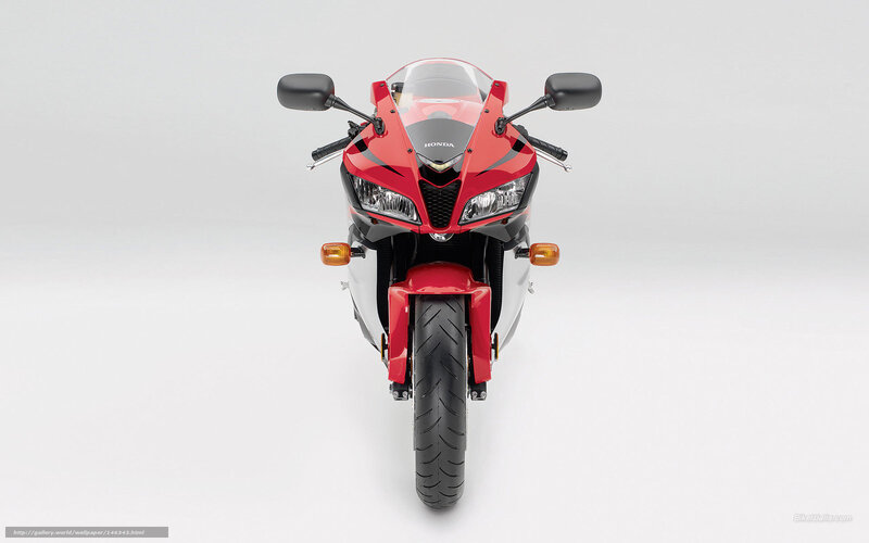 Red Sport Motorcycle — Neutral, Photograph, Headlight, Mirror