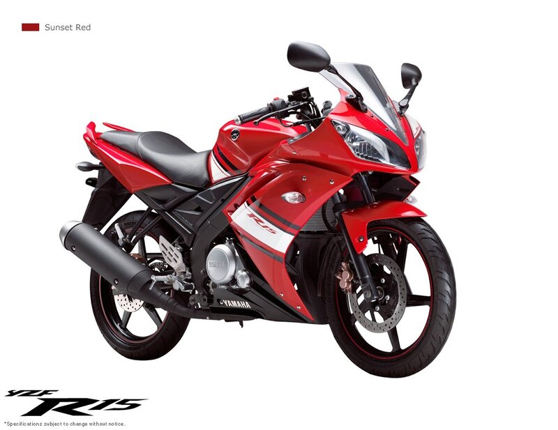 Red Sport Motorcycle — Neutral, Photograph, Seat, Exhaust, Windshield, Black, White