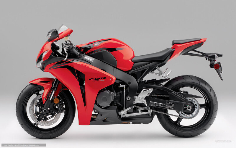 Red Sport Motorcycle — Neutral, Photograph, Seat, Windshield, Chain