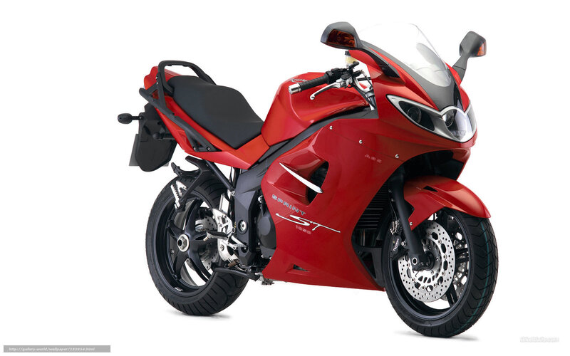 Red Sport Motorcycle — Neutral, Photograph, Seat, Windshield, Headlight