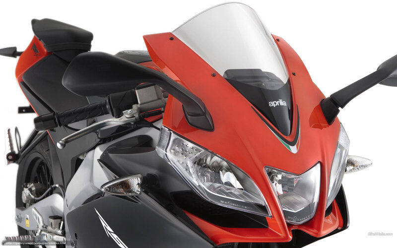 Red Sport Motorcycle — Neutral, Photograph, Windshield, Headlight, Handlebars