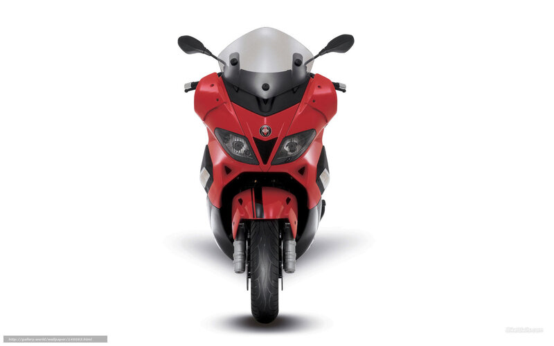 Red Sport Motorcycle — Neutral, Photograph, Windshield, Headlights