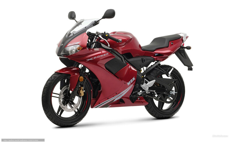 Red Sport Motorcycle — Neutral, Photograph, Windshield, Seat, Rearview Mirrors