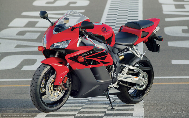 Red Sport Motorcycle — Static, Afternoon