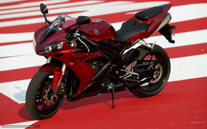 Red Sport Motorcycle — Static