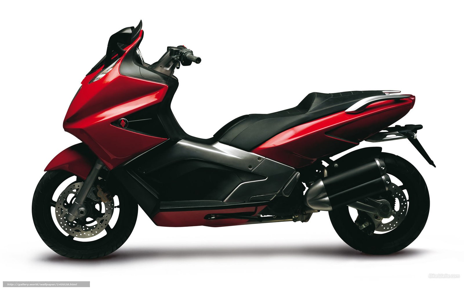 red sport scooter motorcycle