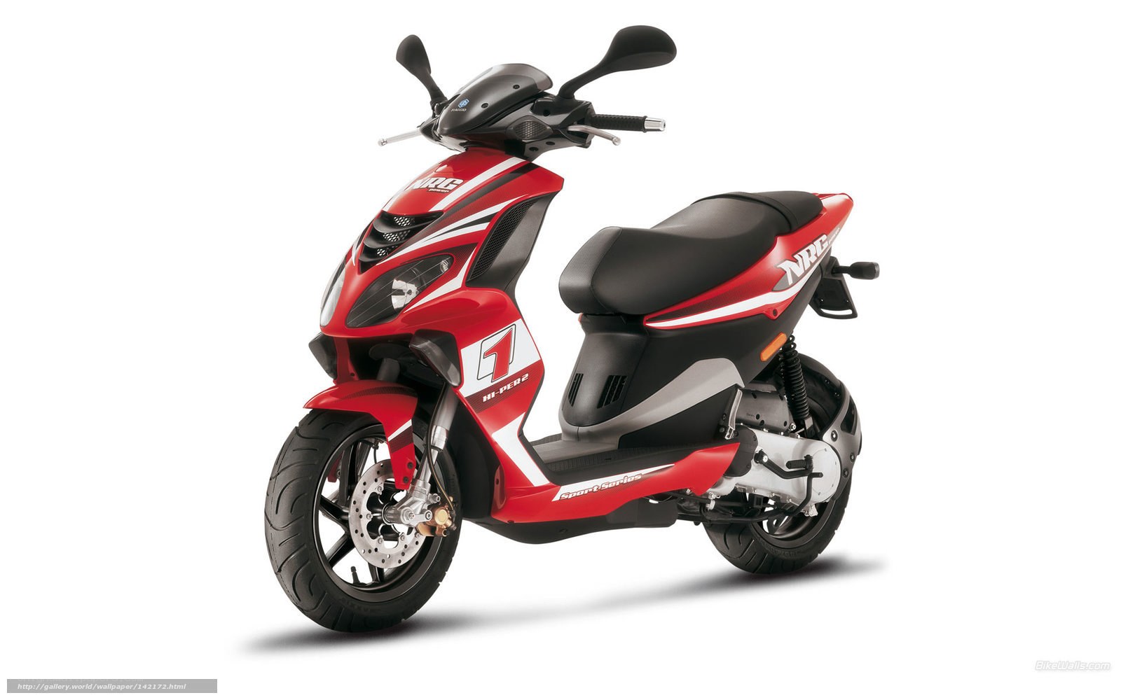 red sport scooter