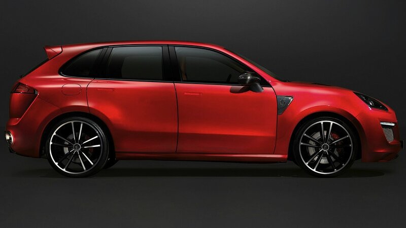 red sport utility vehicle