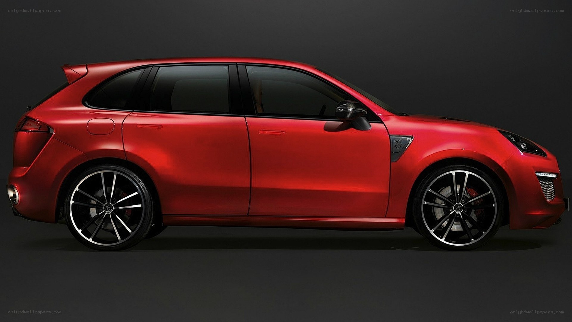 red sport utility vehicle