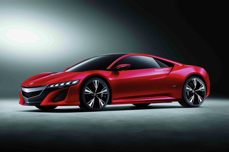 Red Sports Car — 3d Render, Headlights