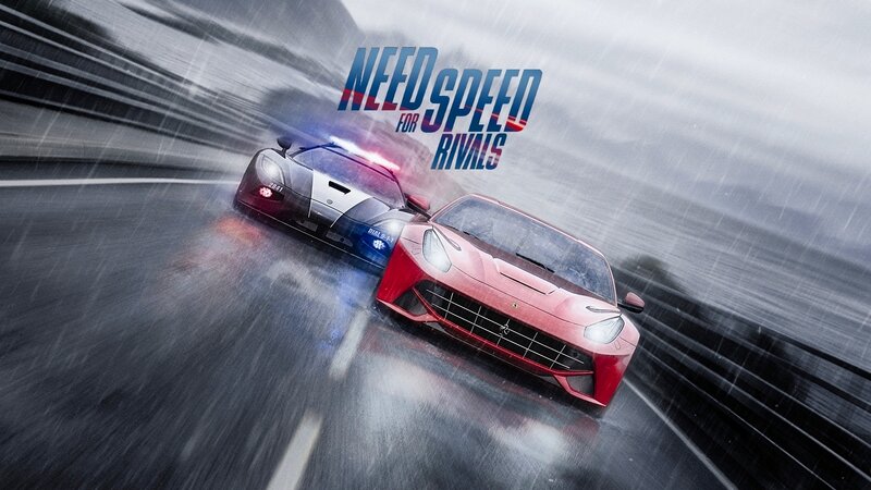 Red Sports Car and Police Car