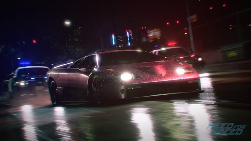 Red Sports Car at Night — Black
