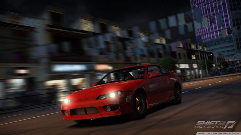 Red Sports Car at Night — Dynamic
