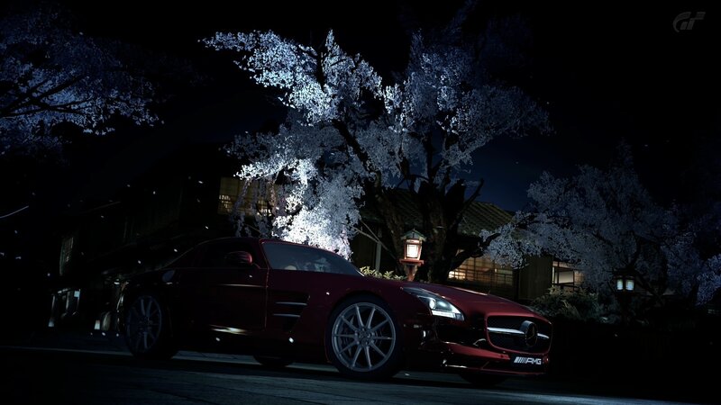 Red Sports Car at Night — Serene, 3d Render