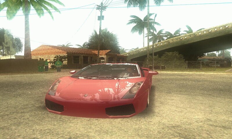 Red Sports Car — Calm, Afternoon, 3d Render, Palm Trees