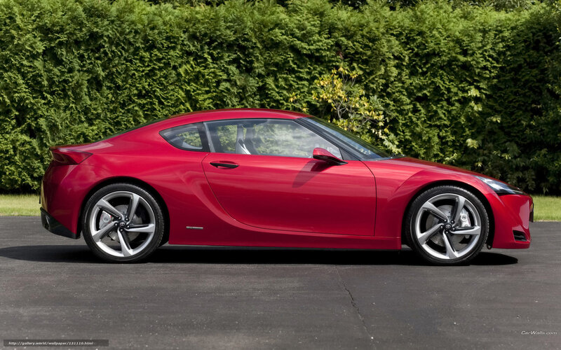 Red Sports Car — Calm, Afternoon, Photograph, Hedge