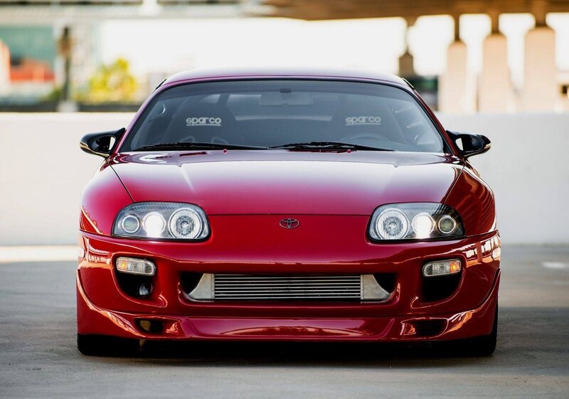 Red Sports Car — Calm, Afternoon, Photograph, Windshield