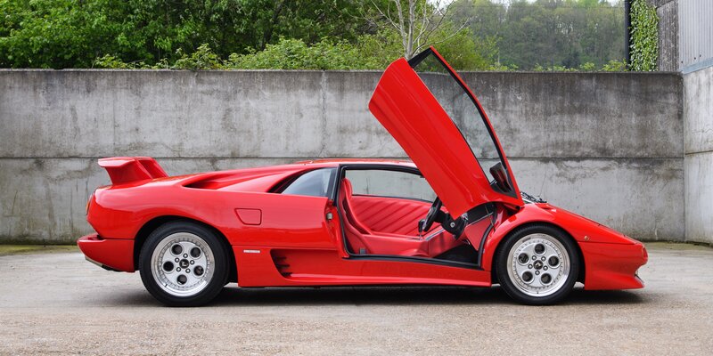 Red Sports Car — Calm, Photograph, Car Door