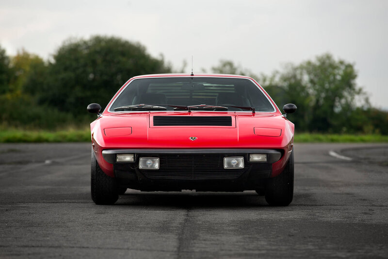 Red Sports Car — Calm, Photograph, Road, Trees