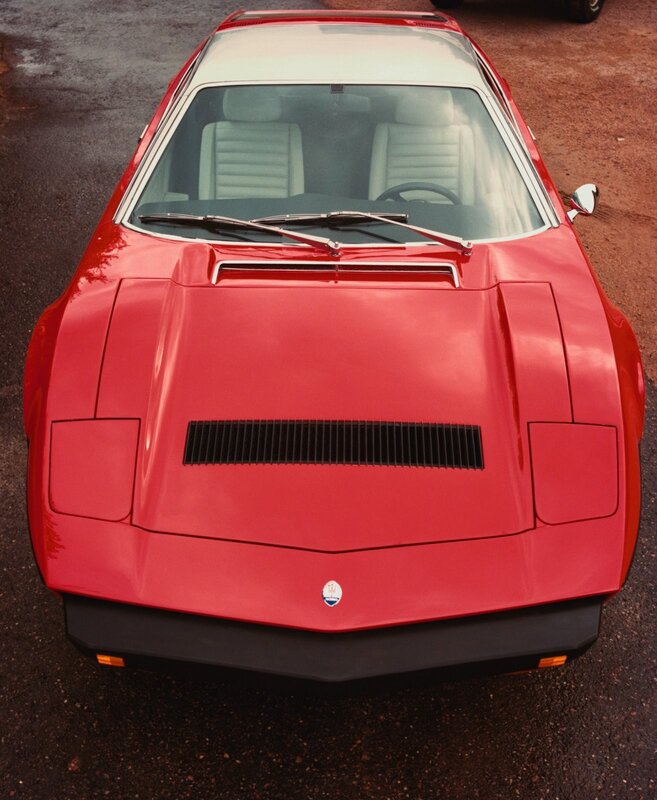 Red Sports Car — Calm, Photograph, Windshield
