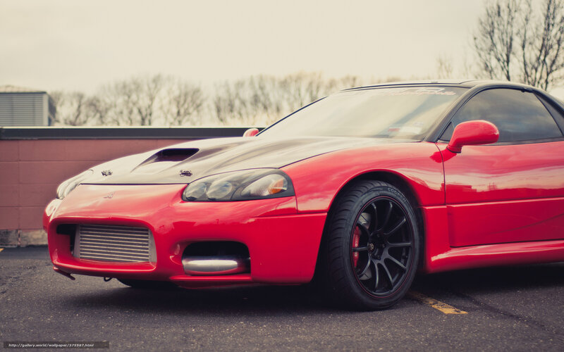 Red Sports Car — Calm, Winter