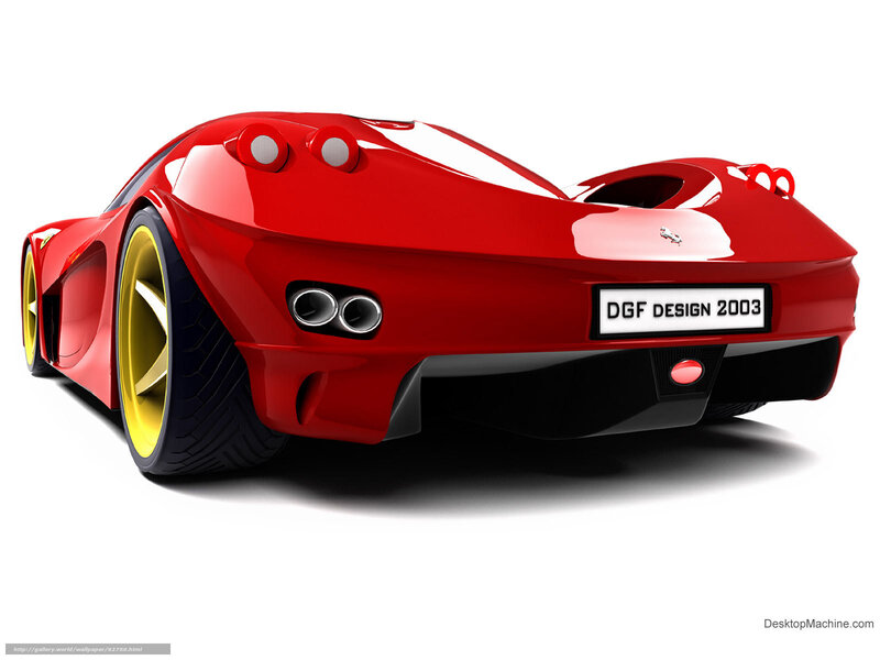 Red Sports Car — Clean, 3d Render