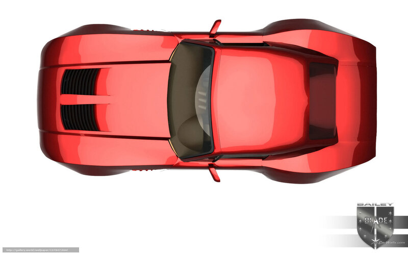 Red Sports Car — Clean, 3d Render, Windows