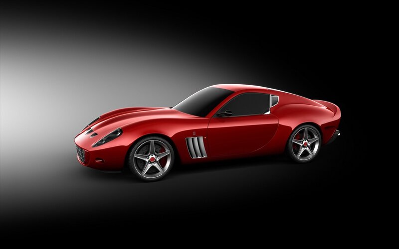 Red sports car concept