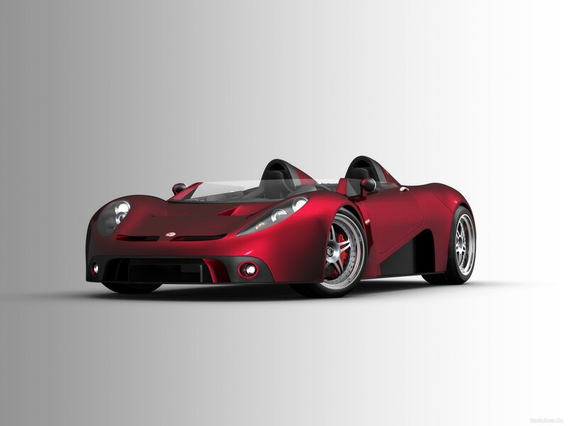 Red sports car concept