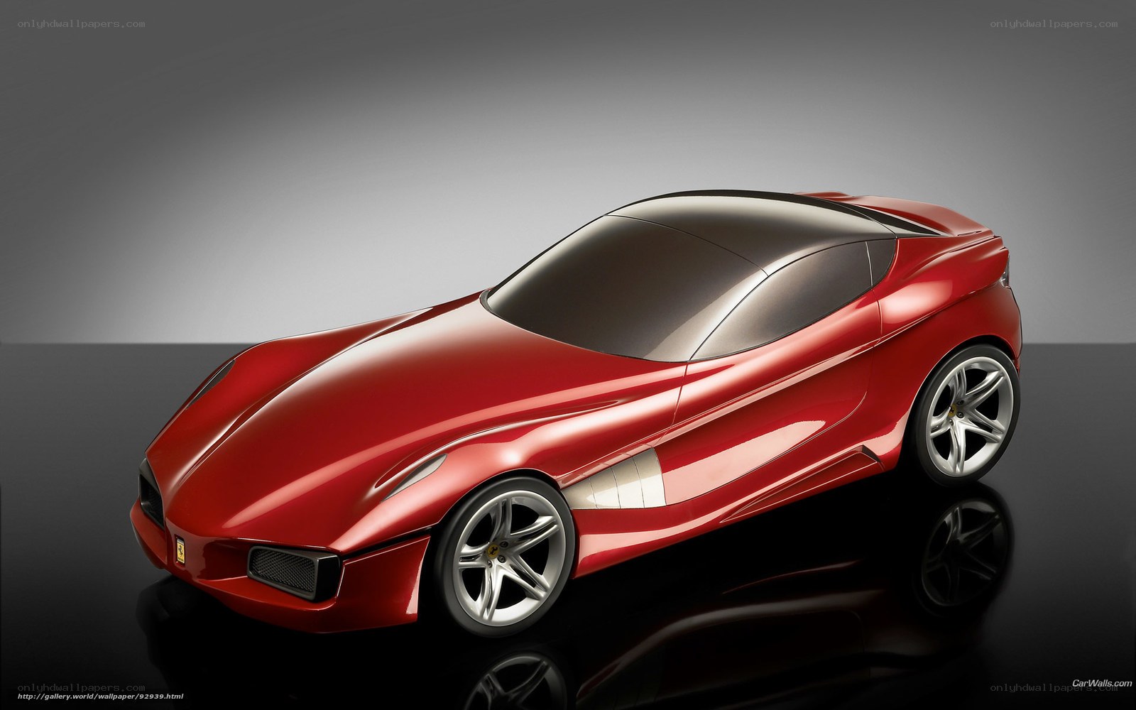 Red sports car concept