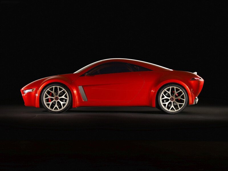 red sports car concept