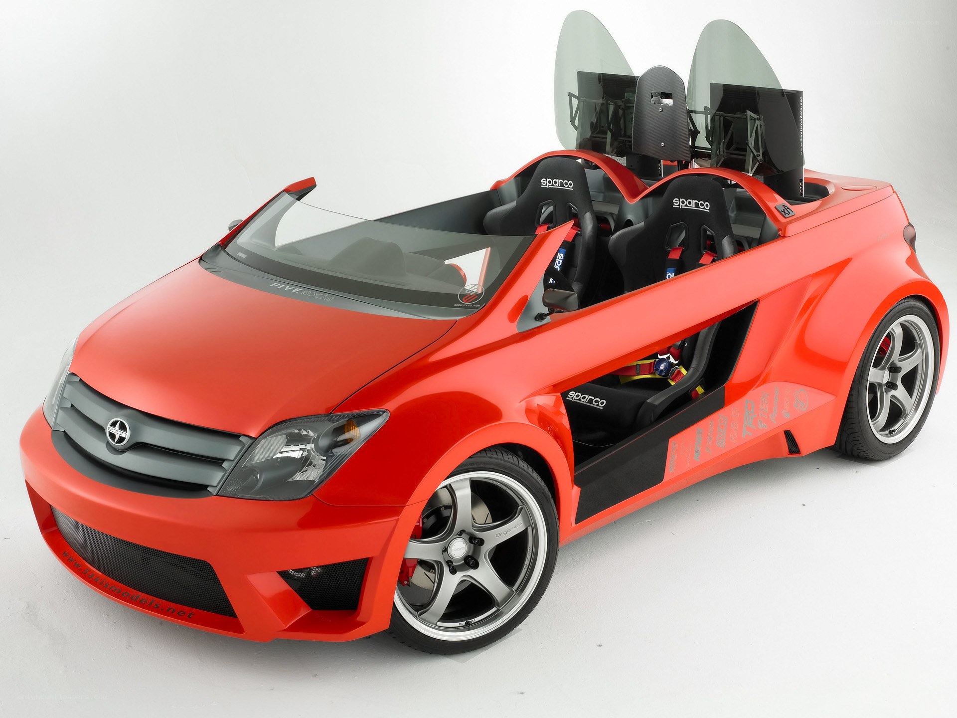 Red sports car concept