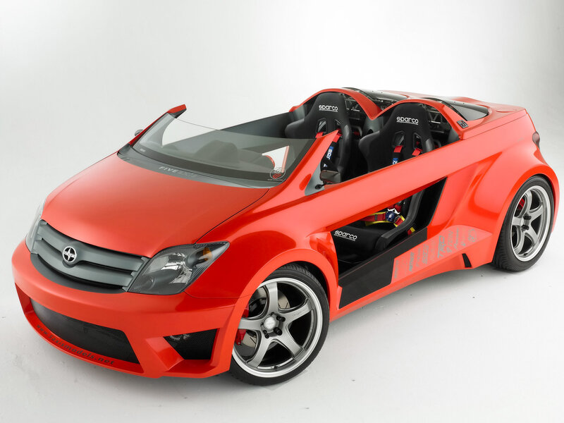 Red sports car concept