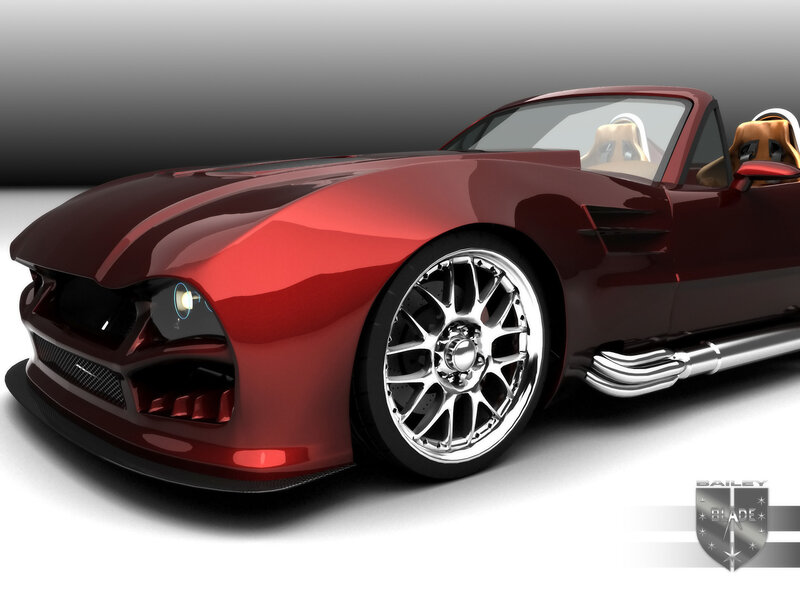 red sports car concept