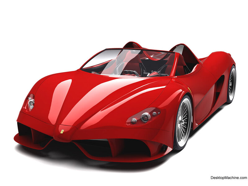 red sports car concept