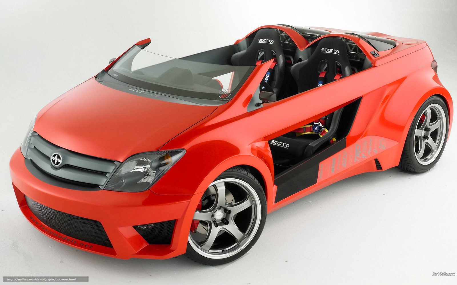 red sports car concept