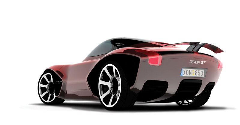 red sports car concept