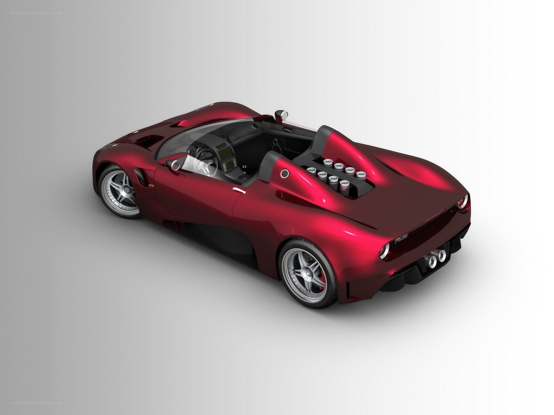 red sports car concept