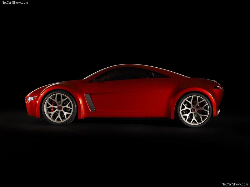 red sports car concept
