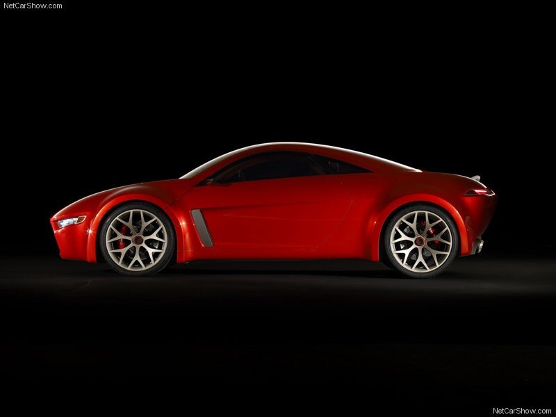 red sports car concept