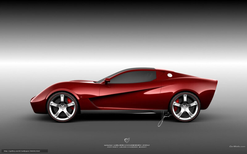 red sports car concept